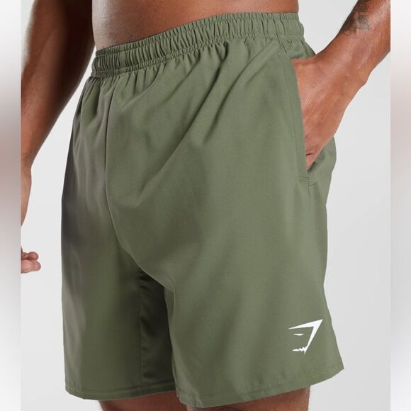 Gymshark Arrival‎ shorts 7” Mens M Green NWT in packaging - Picture 1 of 6